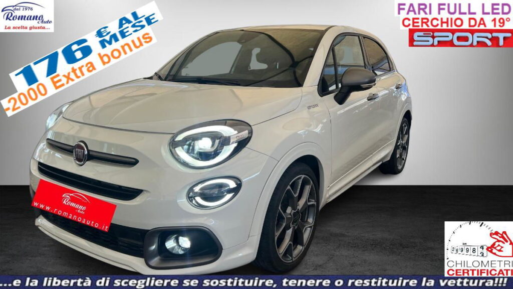 FIAT - 500X - 1.0 T3 120 CV Sport#FARI FULL LED!RETROCAMERA!