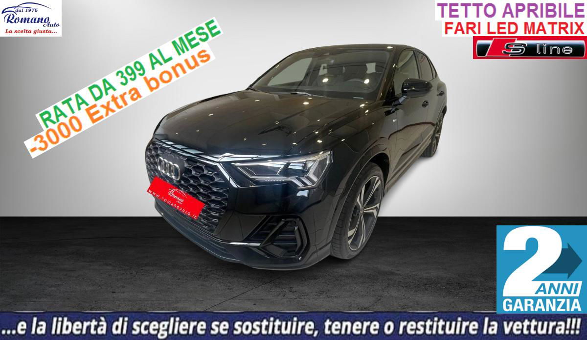 AUDI - Q3 Sportback - Q3 SPB 35 TDI S tronic S line edition#TETTO APRIBILE#PACK LUCI MULTICOLOR!