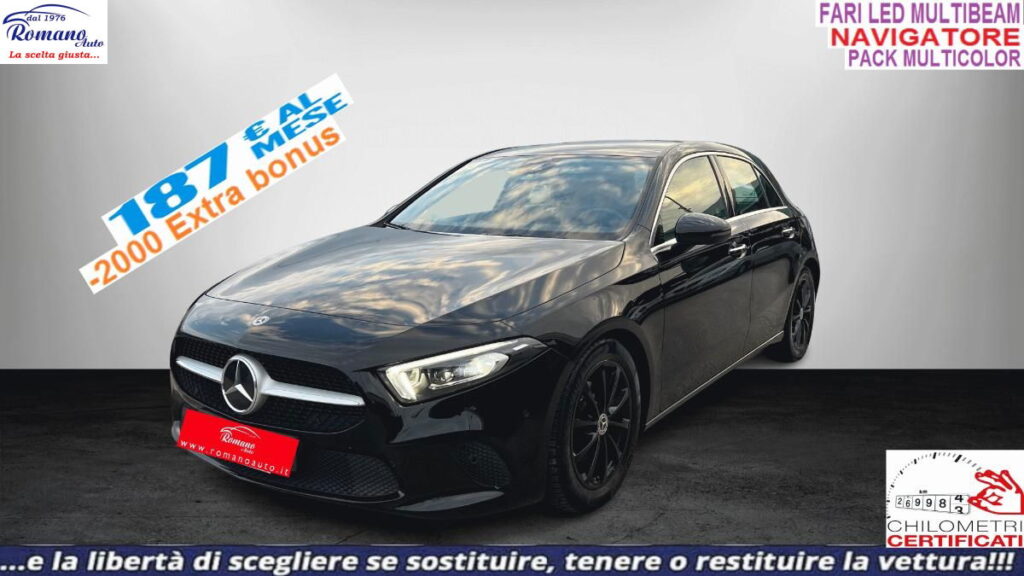 MERCEDES - Classe A - A 180 d Automatic Sport#FARI MULTIBEAM!PACK MULTICOLOR!