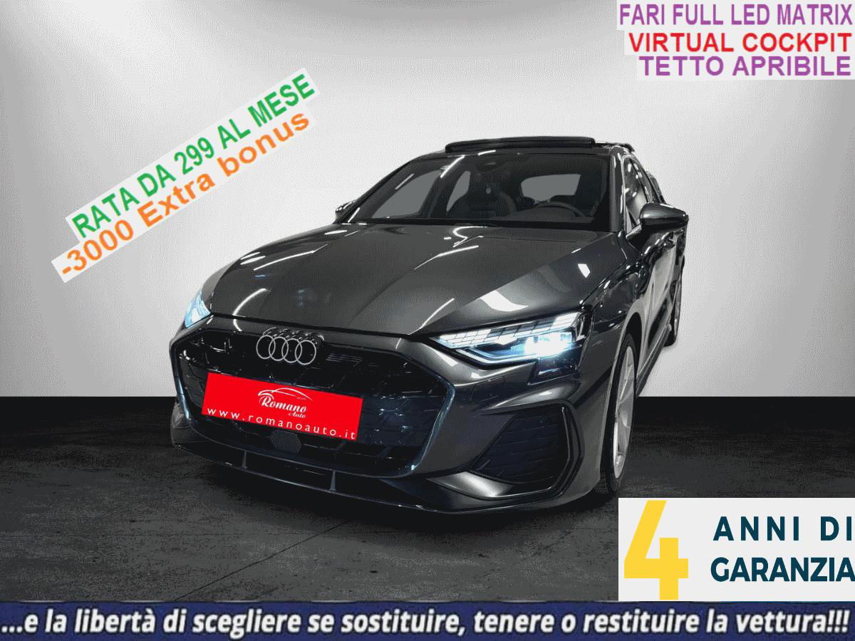 NEW AUDI A3 Sportback 35 TDI S line S-Tronic#TETTO APRIBILE!