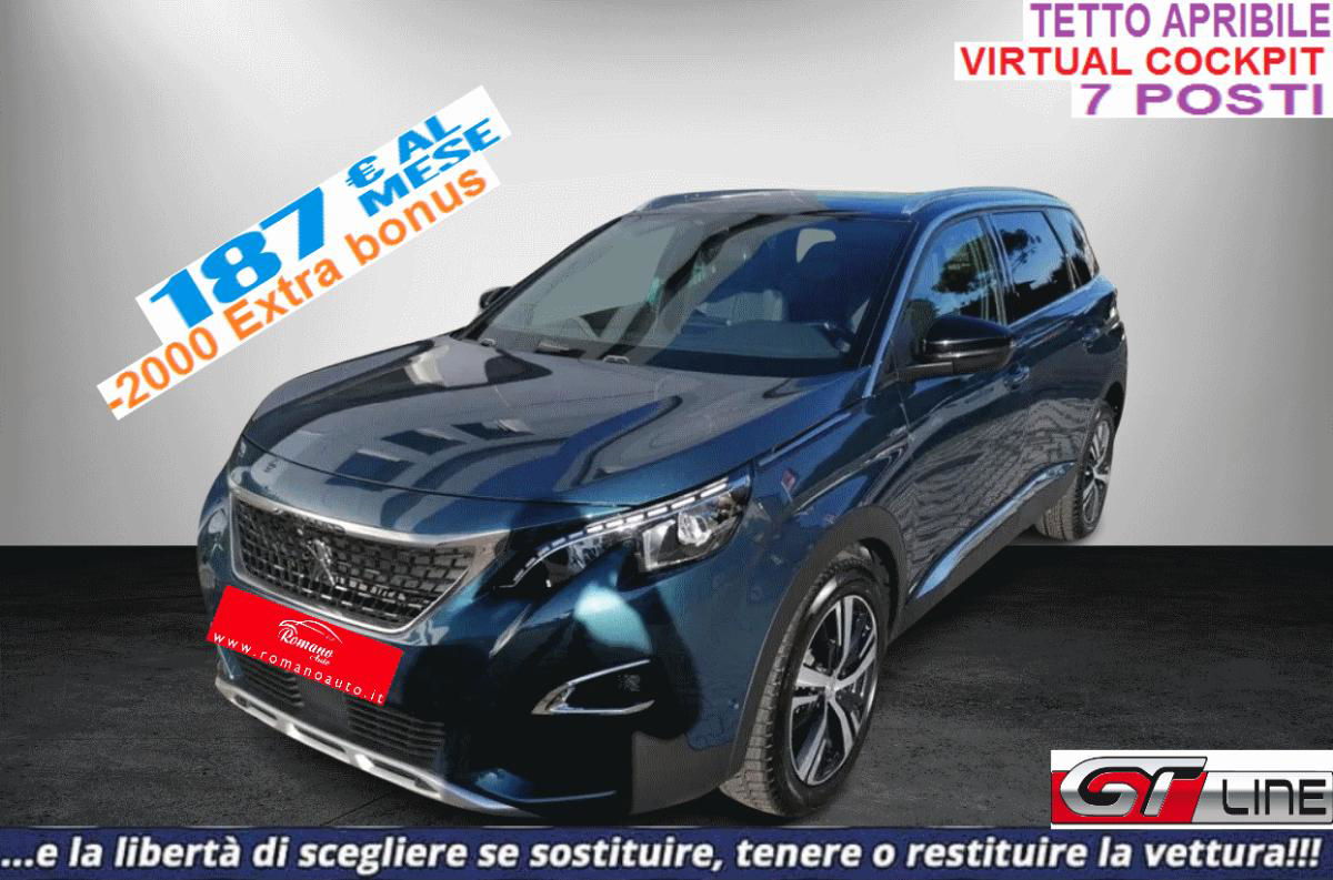 PEUGEOT - 5008 - BlueHDi 130 EAT8 GT Line#TETTO APRIBILE!7 POSTI!