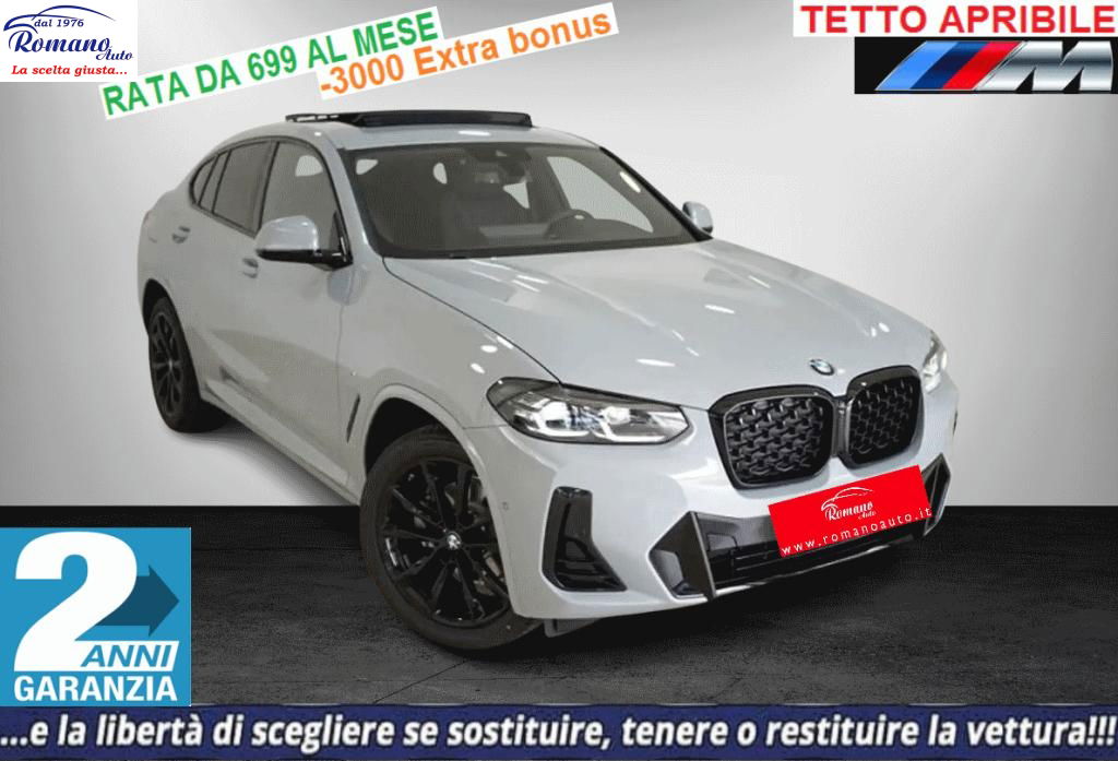 NEW BMW X4 20D 190CV MHEV AUT. XDRIVE M-SPORT#TETTO APRIBILE!