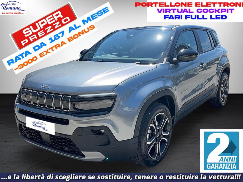 NEW Jeep Avenger 1.2 turbo e-hybrid Summit 100cv edct6
