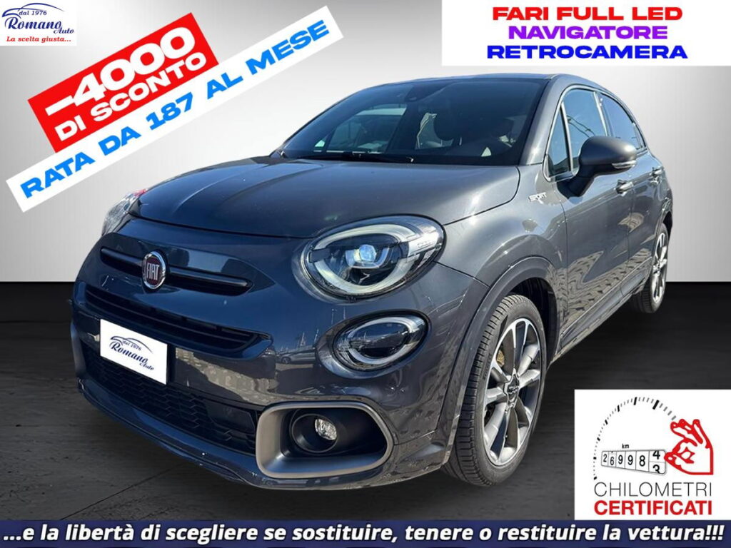 FIAT - 500X - 1.6 M.Jet 120 CV Sport#FARI FULL LED!RETROCAMERA!