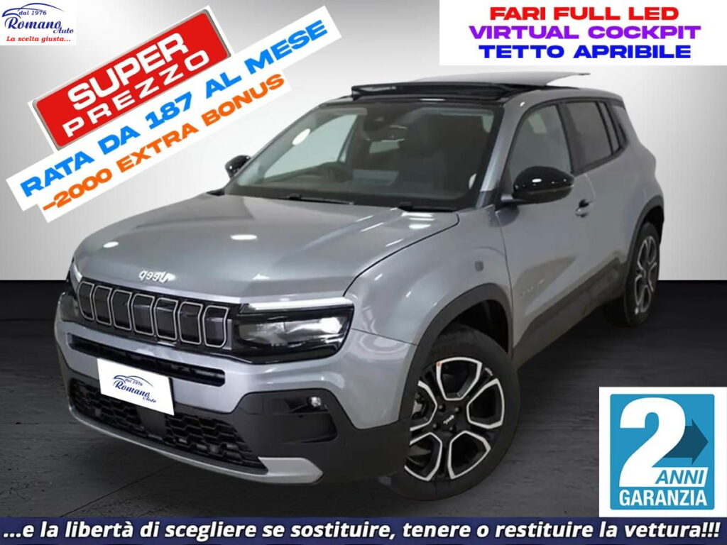 NEW Jeep Avenger 1.2 turbo e-hybrid Summit 100cv edct6#TETTO APRIBILE!