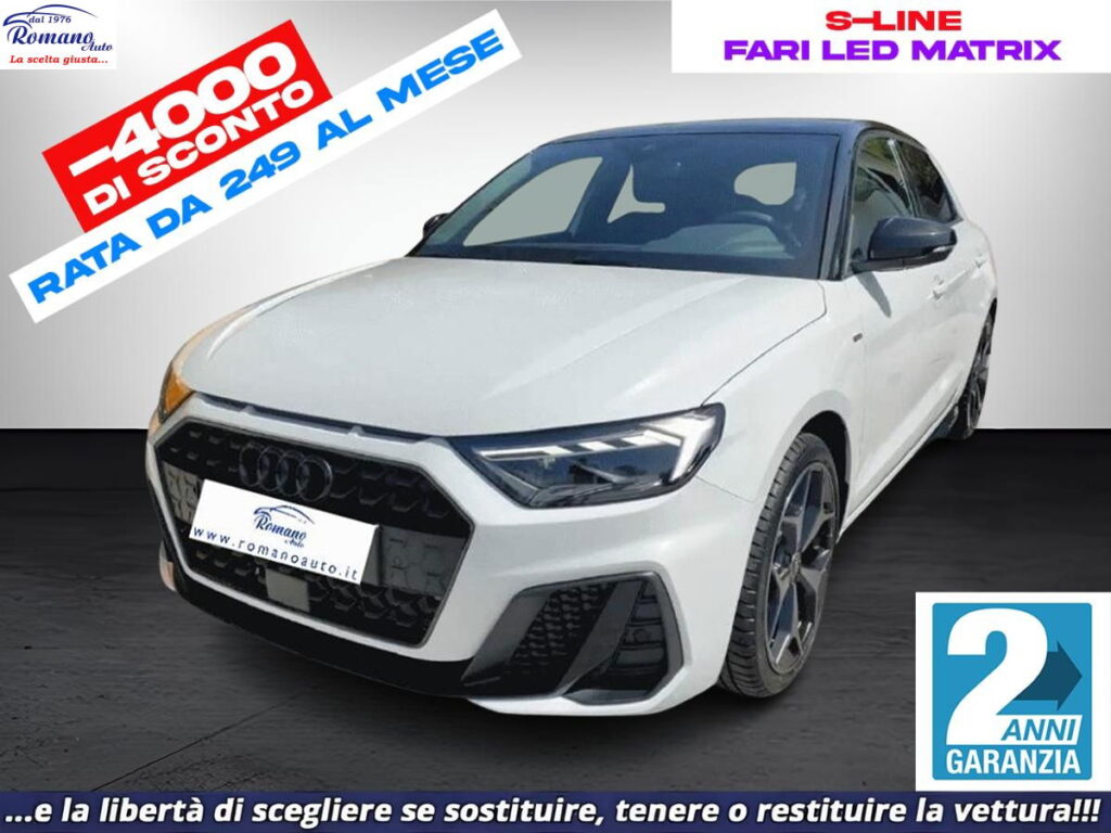 AUDI - A1 Sportback 30 TFSI S tronic Identity Black#S-LINE INTERNO!
