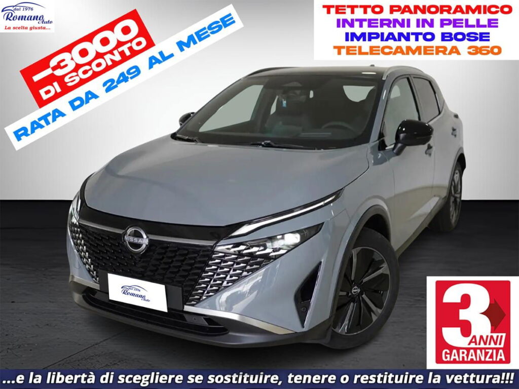 NEW Nissan Qashqai MHEV 158 CV Xtronic Tekna#Tetto Panoramico!Imbianto Bose!