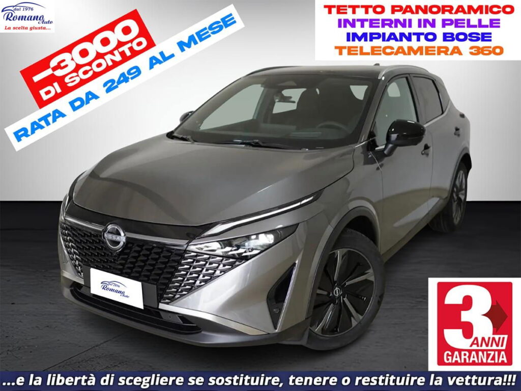 NEW Nissan Qashqai MHEV 158 CV Xtronic Tekna#Tetto Panoramico!Imbianto Bose!