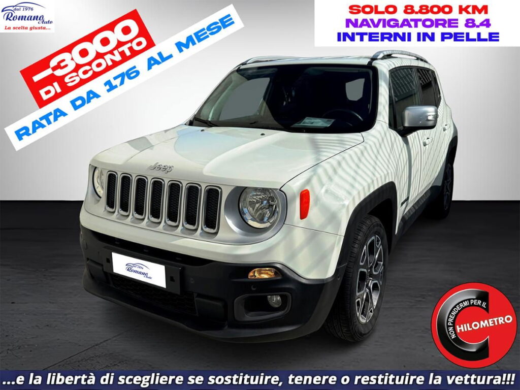 JEEP - Renegade  1.6 mjt Limited fwd 120cv#SOLO 8.800#NAVIGATORE 8.4!