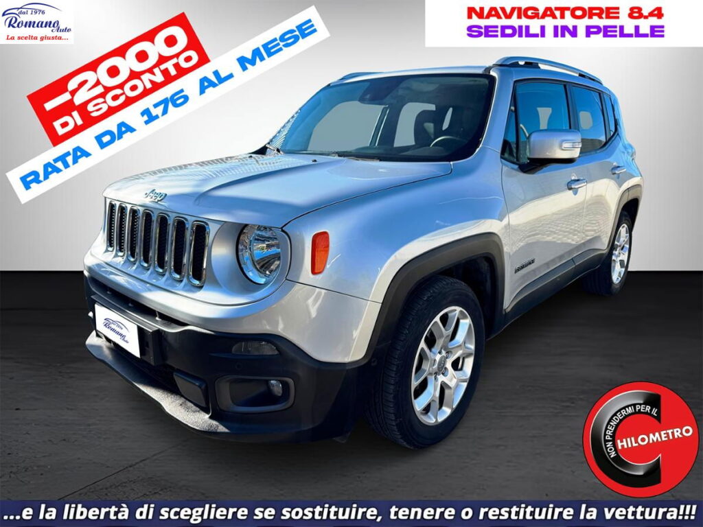 JEEP - Renegade  1.6 mjt Limited fwd 120cv#SEDILI IN PELLE!NAVI 8.4!