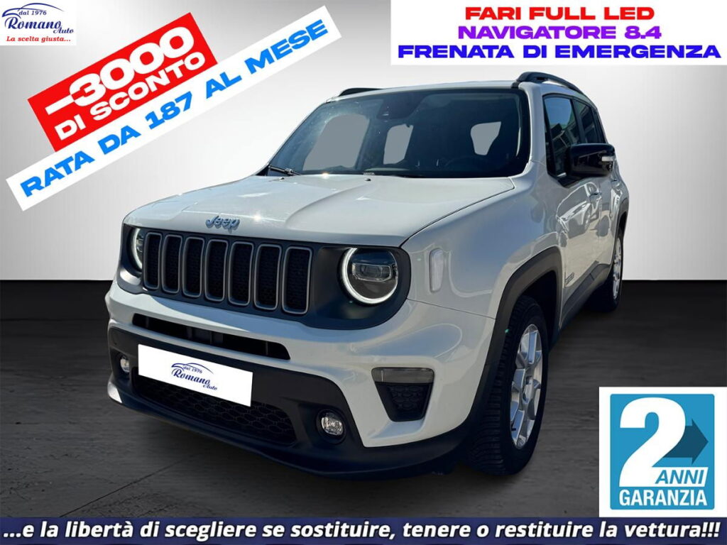 Jeep Renegade 1.5 Turbo T4 Mhev 130CV Limited DCT#FARI FULL LED