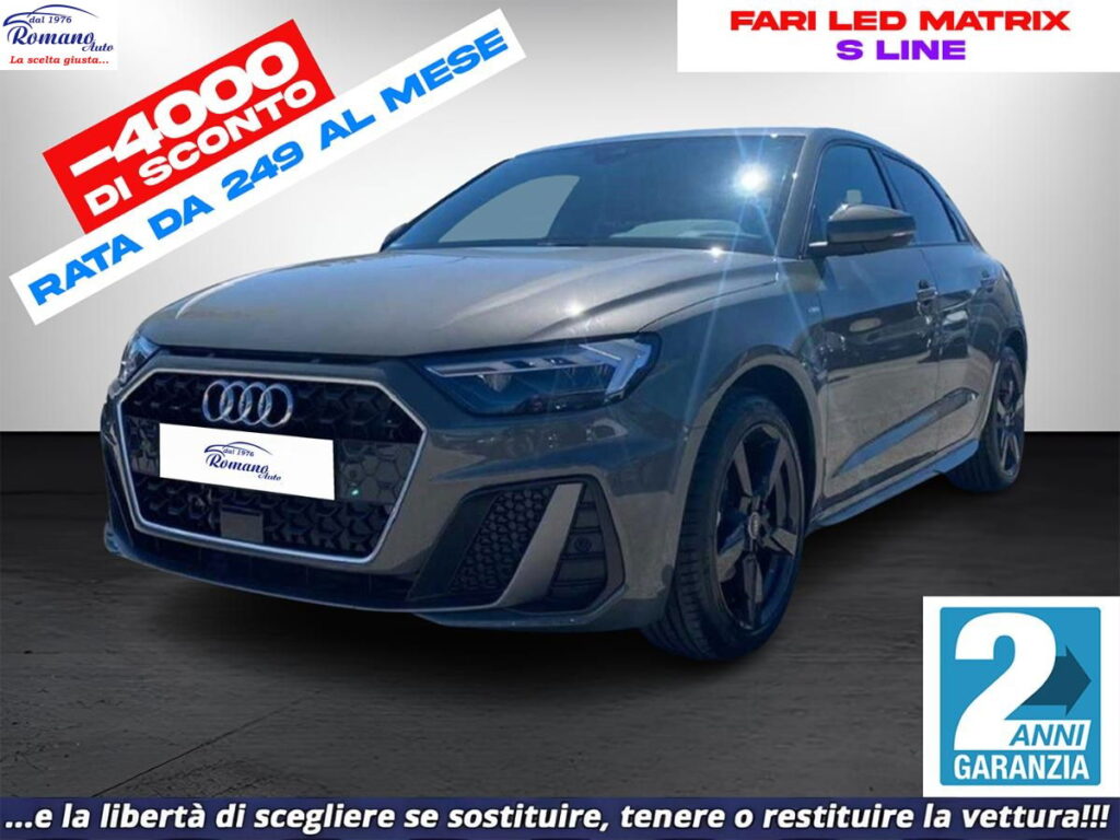 NEW AUDI - A1 Sportback 30 TFSI S tronic Identity Black#S-LINE INTERNO!