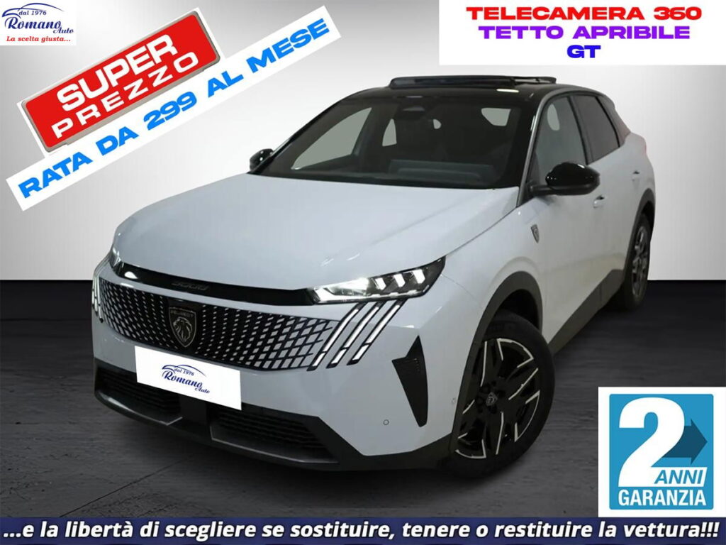 NEW PEUGEOT - 3008  1.2 hybrid GT 136cv e-dcs6#TETTO APRIBILE!