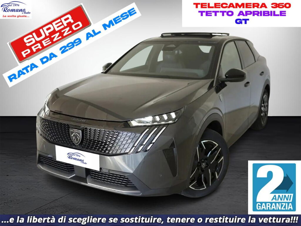NEW PEUGEOT - 3008  1.2 hybrid GT 136cv e-dcs6#TETTO APRIBILE!