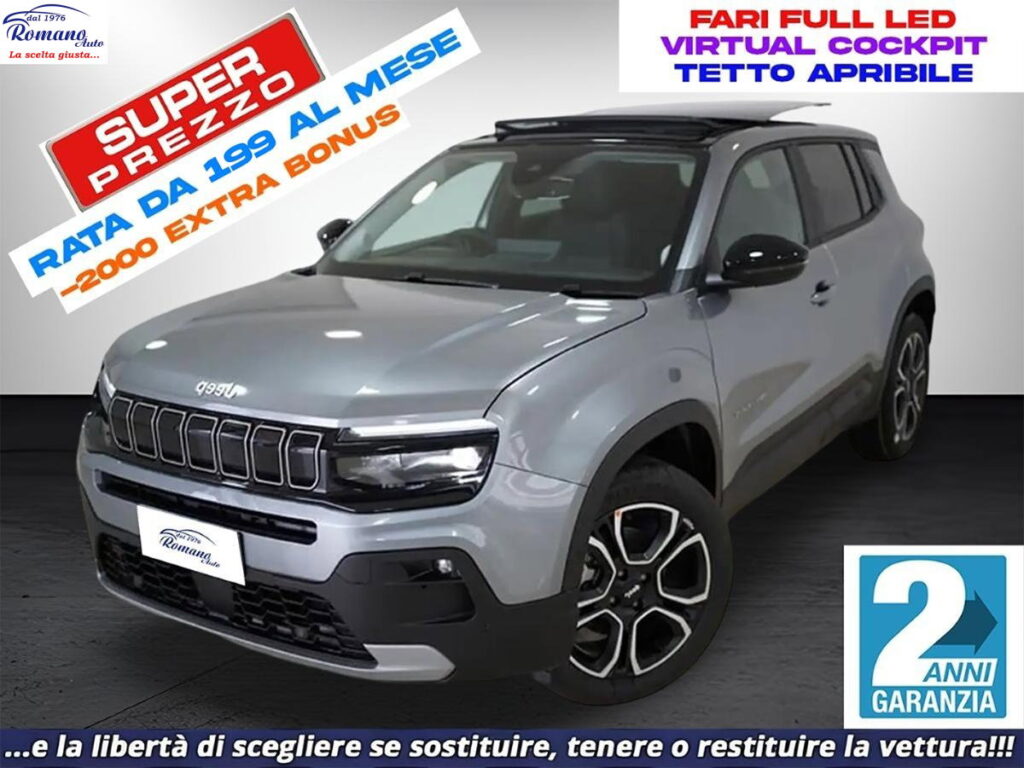NEW Jeep Avenger 1.2 turbo e-hybrid Summit 100cv edct6#TETTO APRIBILE!