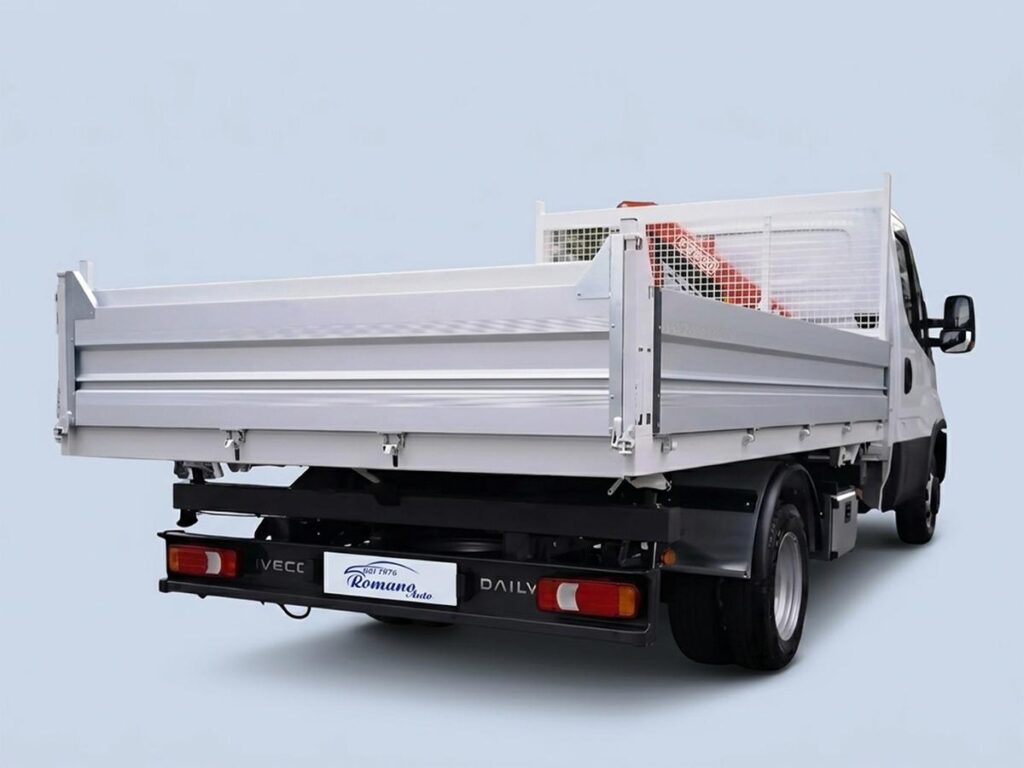 New Iveco Daily 35 C18 C.Autom#Cassone Ribaltabile#GRU FASSI!
