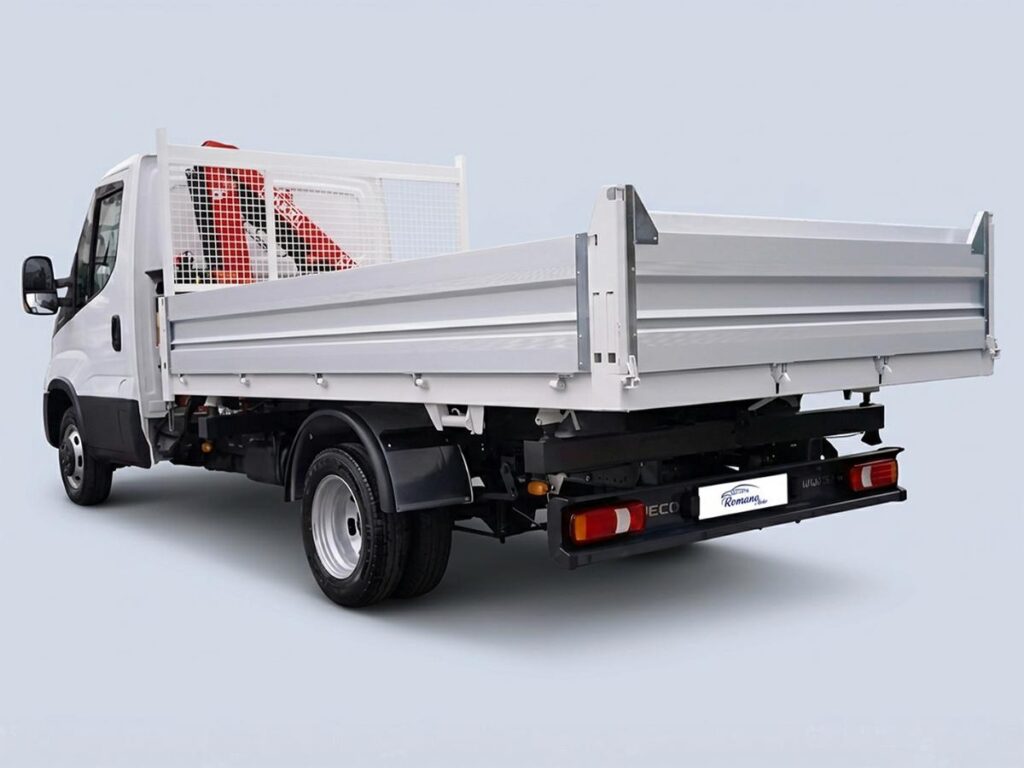 New Iveco Daily 35 C18 C.Autom#Cassone Ribaltabile#GRU FASSI!